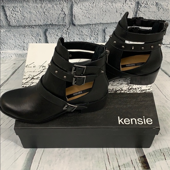 NEW KENSIE STUDDED ANKLE BOOTS - Picture 3 of 8